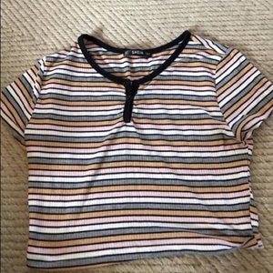 Stripped cropped top